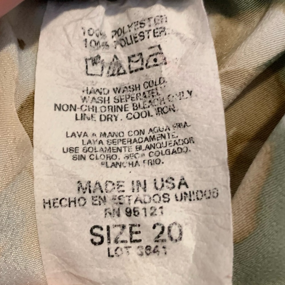 In Moda Vintage Made in USA Floral Skirt 20 - Picture 4 of 4